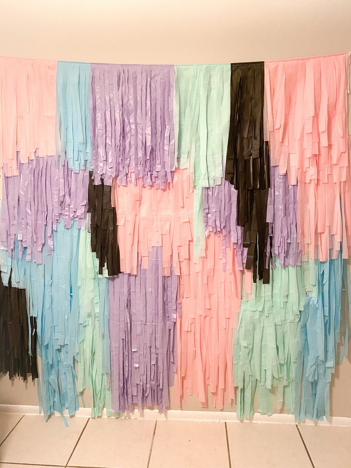 Wall Hanging Birthday Backdrop Tassel Wall Streamer Fringe Etsy