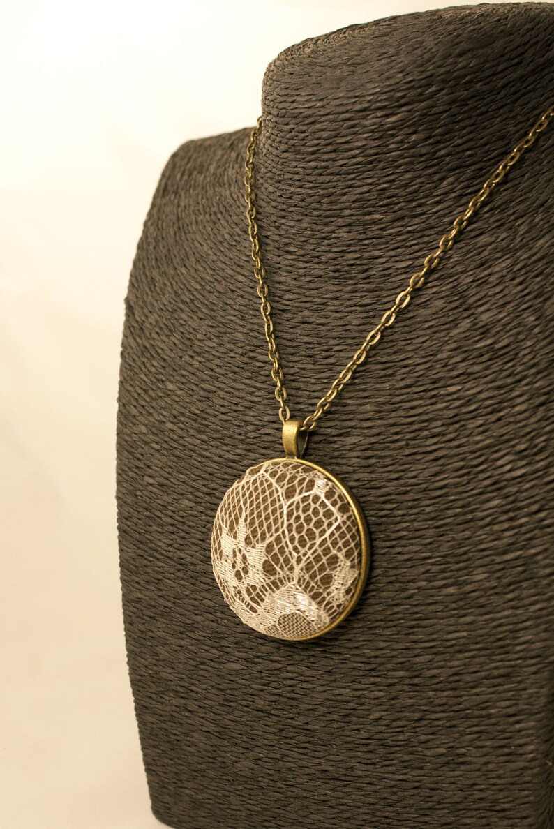 Lace Necklace gift for her lace jewelry gift for wife Etsy