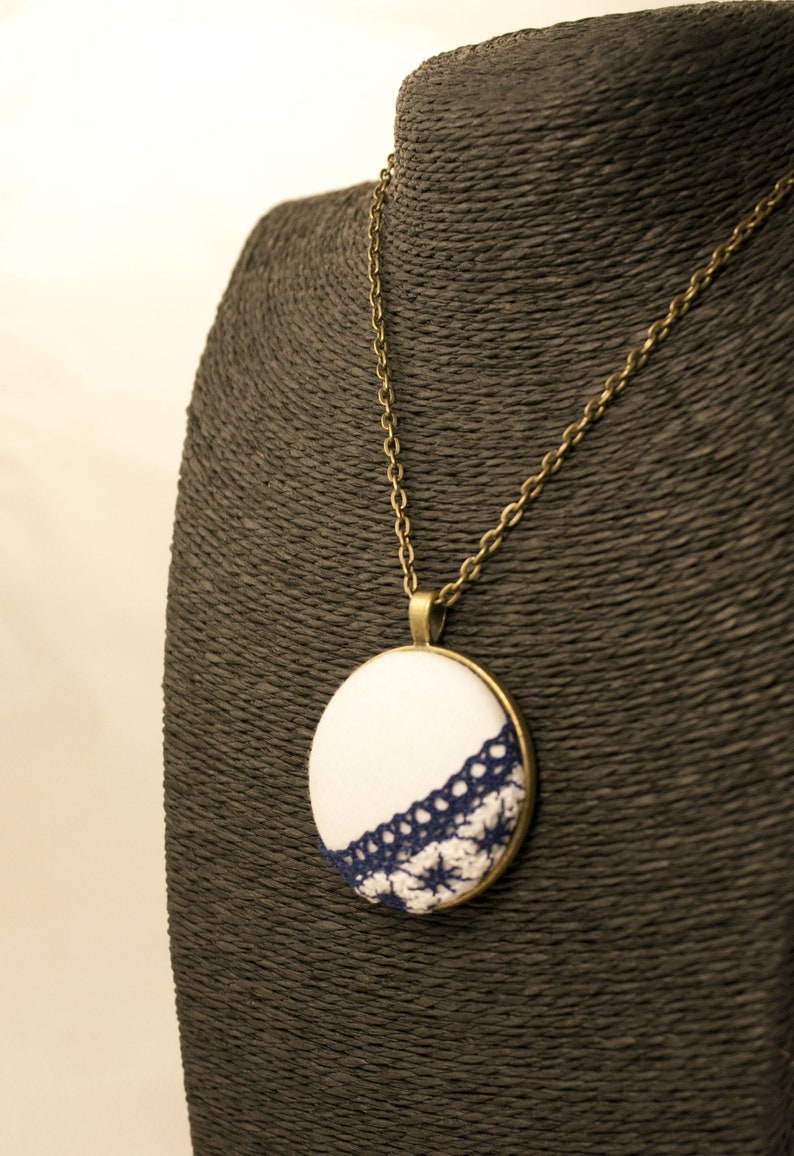 Lace Necklace lace jewelry gift for wife gift for Etsy