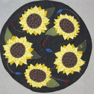 Sunflower Penny Rug