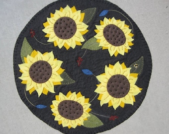 Sunflower Penny Rug