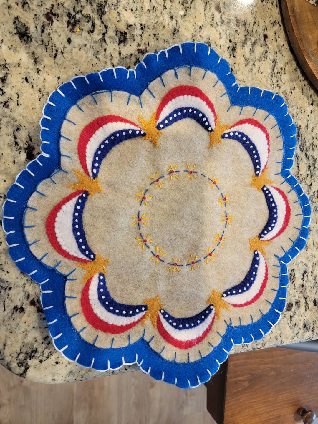 Penny Rug Coaster Pattern Patriotic Penny Rug and Coasters - Etsy