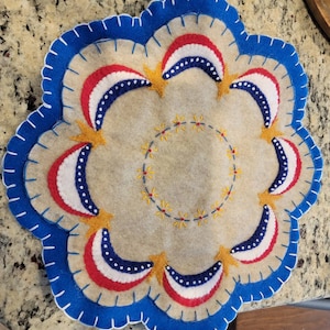 Patriotic Penny Rug and Coasters