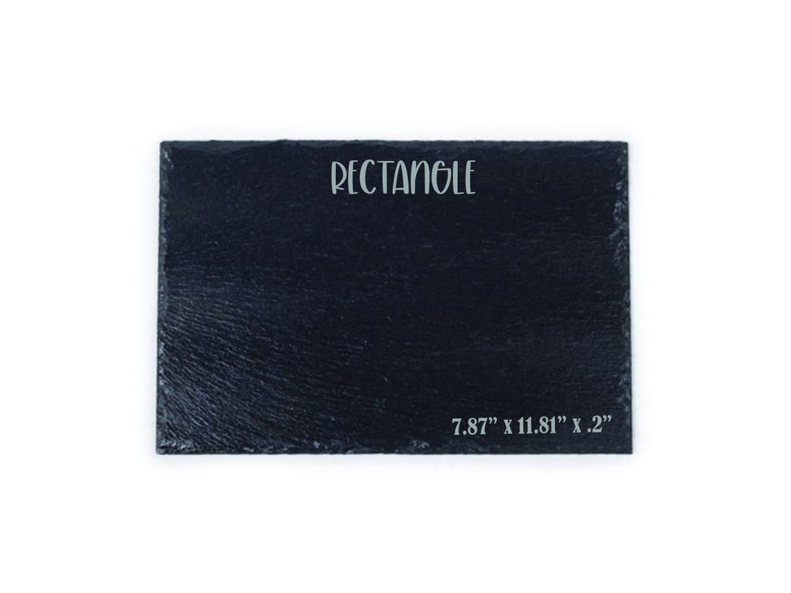 Custom Personalized Slate Table Mat Laser Engraved Etsy