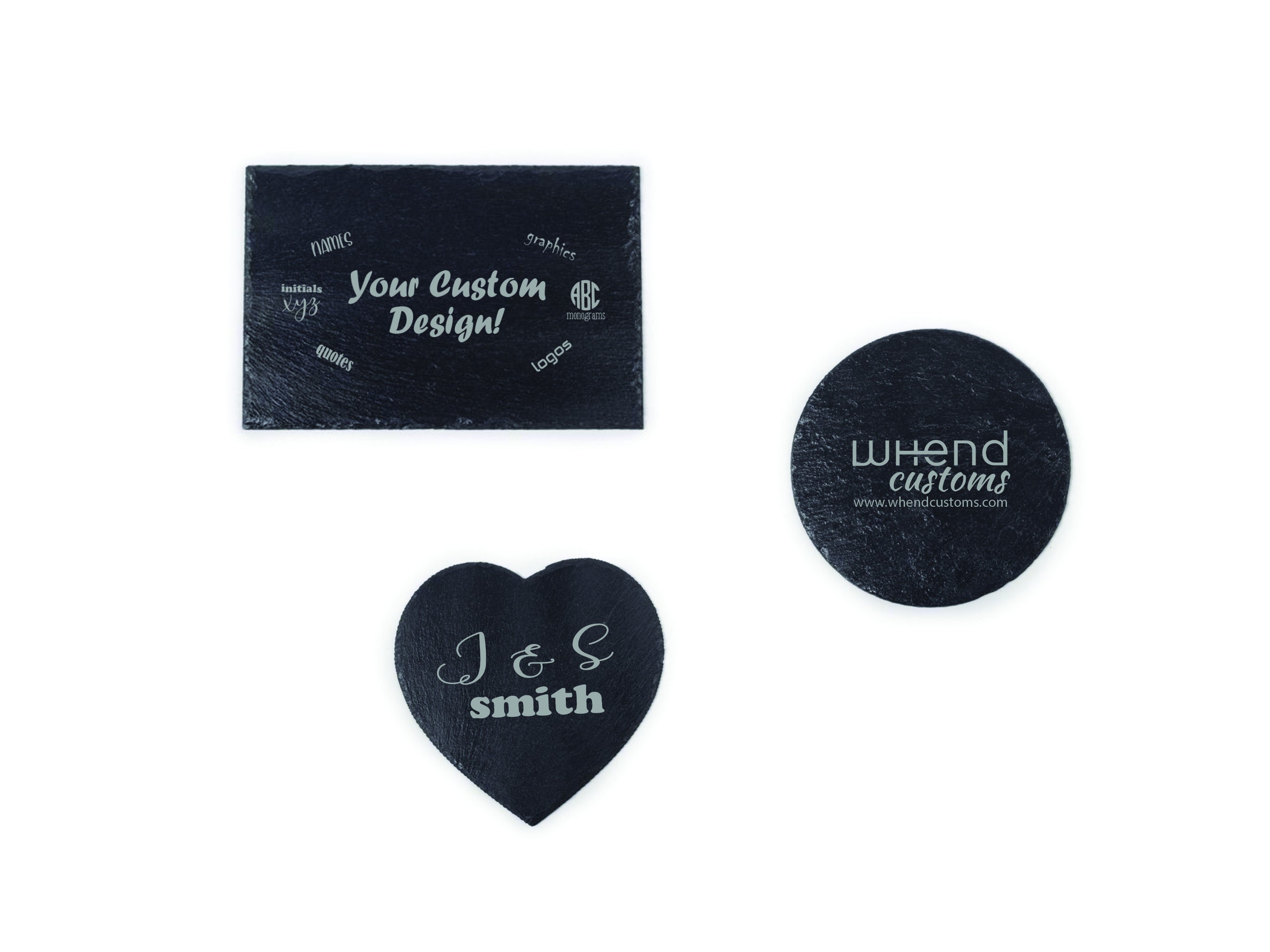 Custom Personalized Slate Table Mat Laser Engraved Etsy