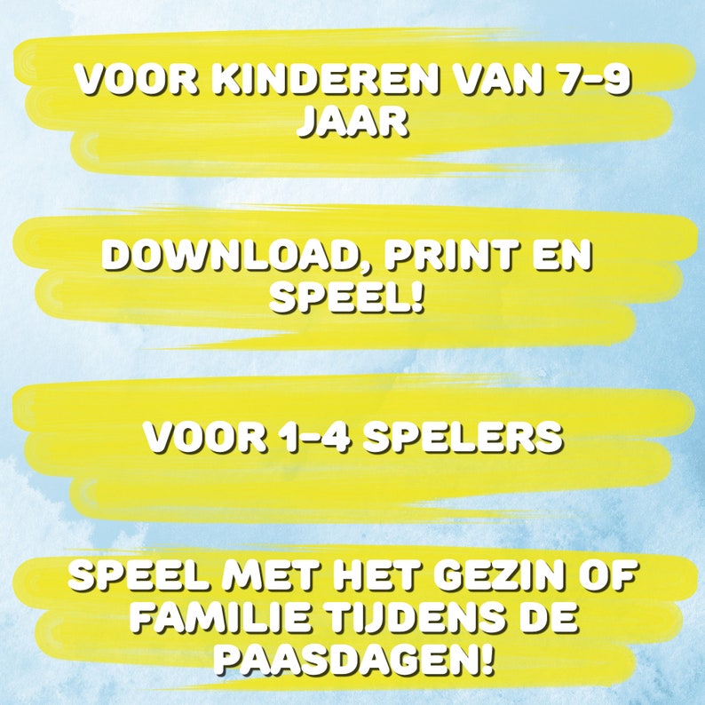 Paas speurtocht voor in en om het huis, voor kinderen van 7-9 jaar, Paas speurtocht voor kinderen, Direct downloaden, printen en spelen afbeelding 10