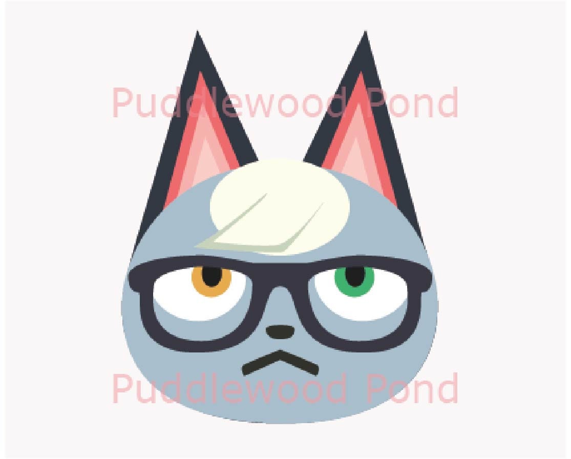 Download Animal Crossing Icon Raymond Svg Cricut Jpeg Png Etsy