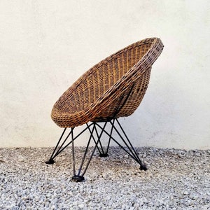 Rattan Hoop Chair Etsy