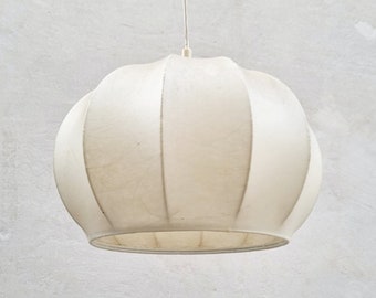 Mid Century Cocoon Ceiling Lamp / Castiglioni Style / Vintage Hanging Light / Pendant Lamp / Italian Design / Italy / 1960s / '60s