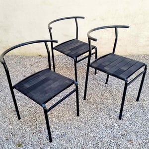 1 of 3 Mid Century Stackable Chair: Cafe Chair by Philippe Starck for Baleri Italy 1980s