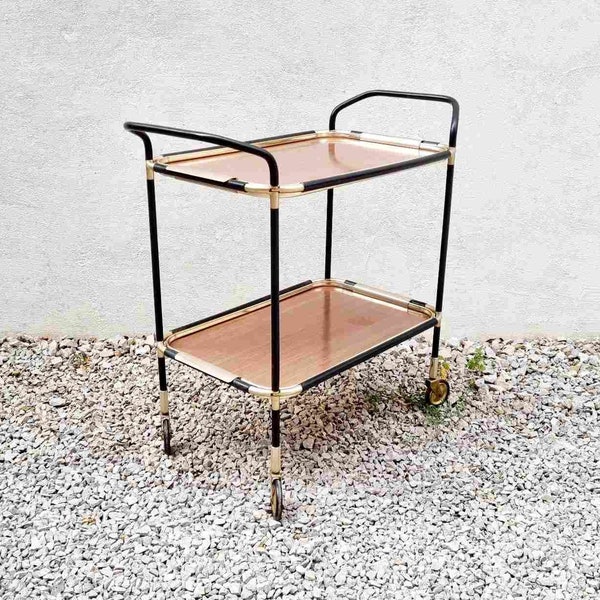 Mid Century Modern Serving Trolley / MB Italy / Vintage Trolley / Retro Cart  / Italian Design / Home / Vintage Cart / Italy / 1960s / '60s