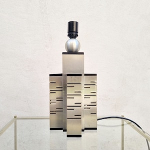 Rare Mid Century Table Lamp / Sciolari Italy / Table Lamps / Chrome Lamp / Vintage Lighting / Desk Lamps / Home Lighting /Italy /1970 /&#39;70s