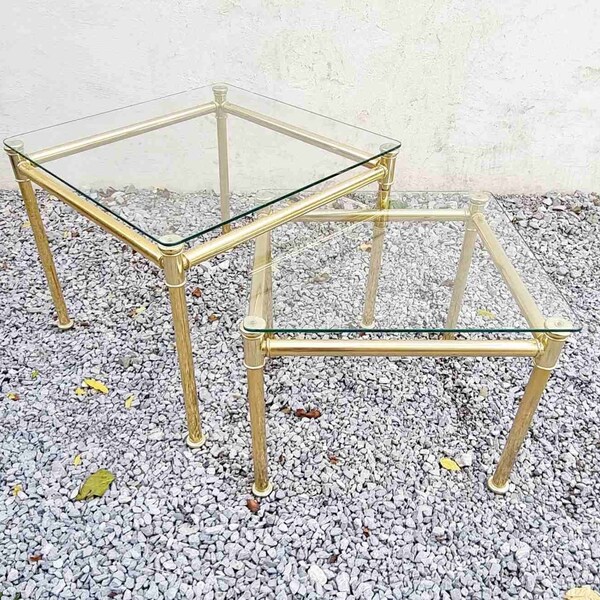Retro Glass Table - Etsy