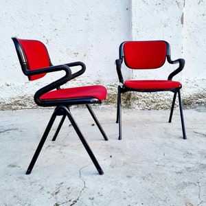 Pair of Vertebra System Chairs / Emilio Ambasz and Giancarlo Piretti Design for Openark / Manufactured by Anonima Castelli / Italy / &#39;70s