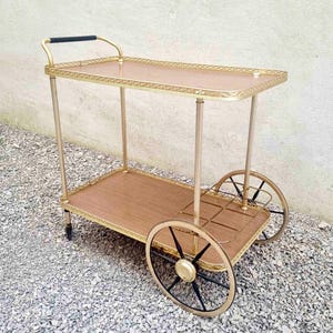 Mid Century Modern Serving Trolley / Vintage Trolley / Retro Trolley / Retro Cart / Italian Design / Trolleys / Vintage Cart / Italy / '60s