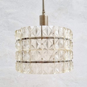 Mid Century Ceiling Lamp / Carl Fagerlund Style / Swedish Design / Vintage Glass Chandelier / MCM Lighting / MCM / Sweden / 1960 / '60s image 1