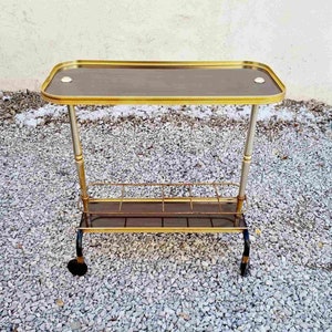 Mid Century Bar Table Trolley / MB Italy / Vintage Table with Bar / Retro Cart / Retro Table Trolley / Home / Vintage Cart / Italy / '60s