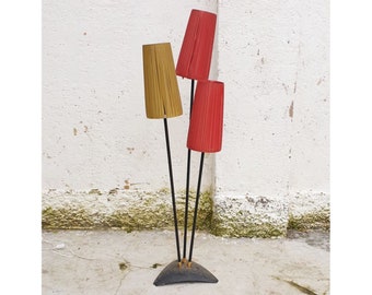 Vintage Rare Floor Lamp / Three Arms Floor Lamp / Germany Design / MCM / Space Age / Retro Floor Lamp / Vinterior / Germany / 1960s / &#39;60s