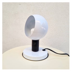 Vintage Tischlampe aus Metall / Augapfellampe / Nuova Veneta Lumi / Retro Schreibtischlampe / Space Age Lampe / Retro Beleuchtung / Italien / 1980er / '80er Jahre