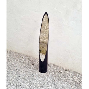 Vintage Floor Mirror / Model Unghia (Nail) / Unghia Mirror / Design by Rodolfo Bonetto / Retro Mirror / Italian Design / Italy / 1970 / '70s