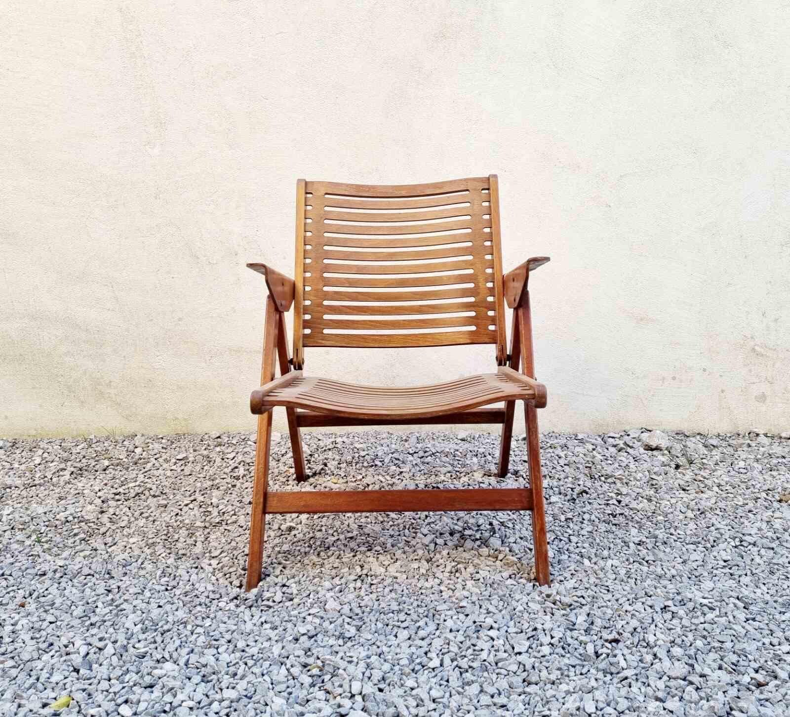 Mid Century Modern Folding Easy Chair / Model Rex / Design by Niko