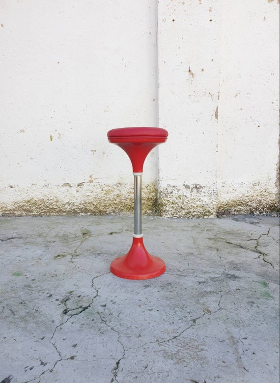 Rare Vintage Mushroom Bar Stool Model Jurcek Design by Finzgar