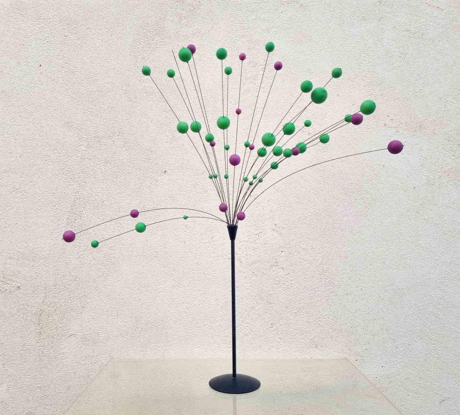 Mid Century Atomic Kinetic Ball Sculpture / Hellerup Scandia