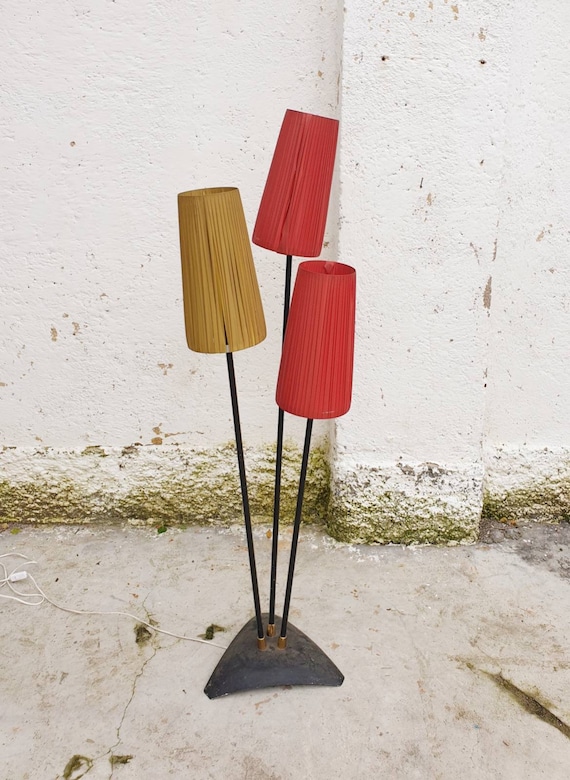 Vintage Rare Floor Lamp / Three Arms Floor Lamp / Germany Design