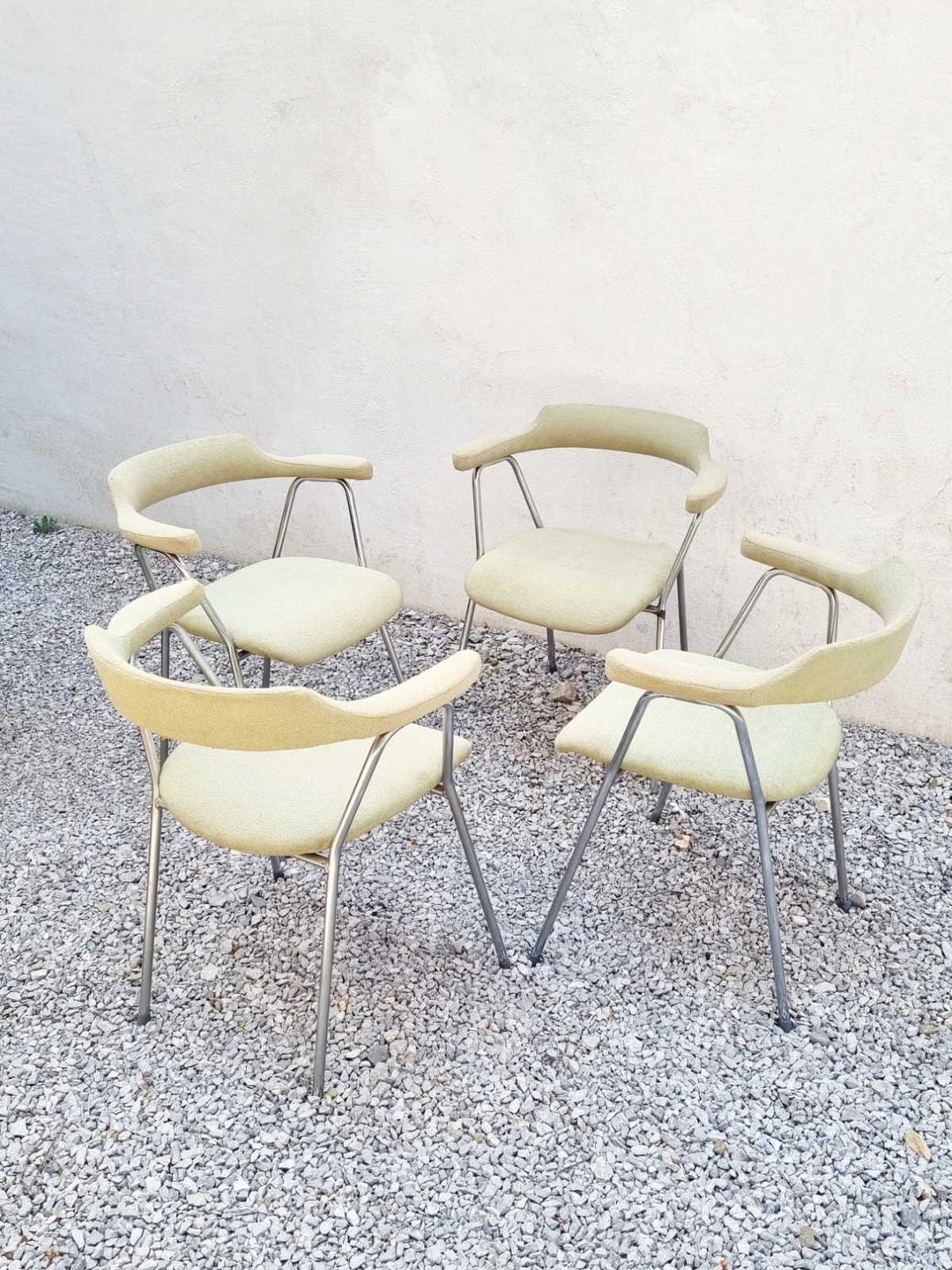 Set of 4 Mid Century Dining Chairs / Model 4455 / Niko Kralj