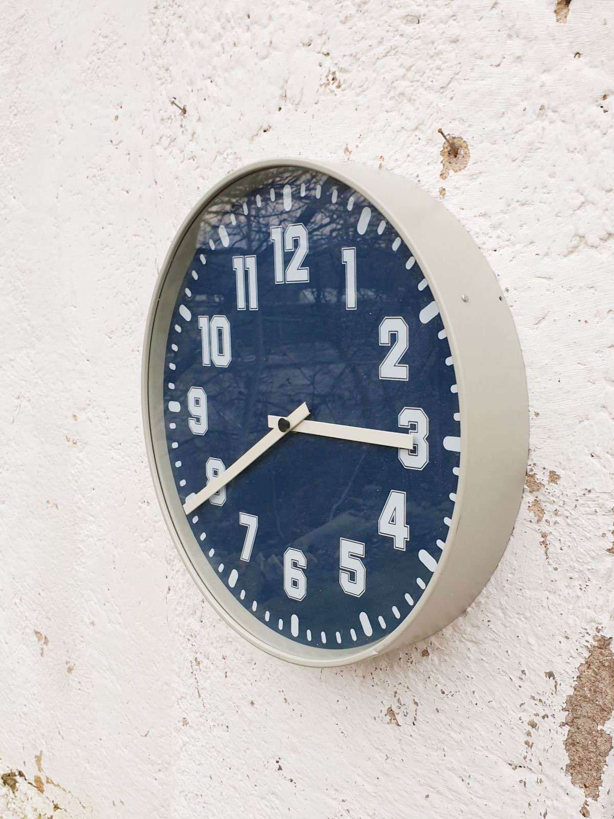 Large Vintage Industrial Wall Clock / Retro School Clock / Etsy