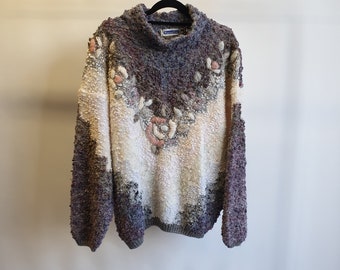 Chunky comfie Mariea Kim 80s knit jumper / Size L