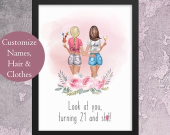 21st birthday gifts for best friend