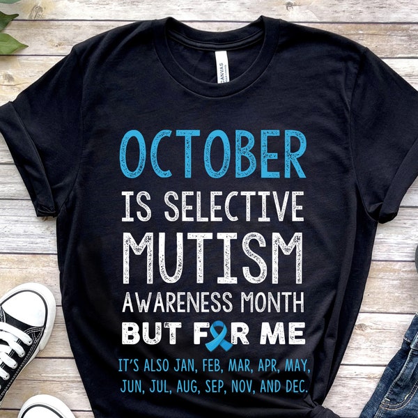 Selektiver Mutismus-Shirt, Selektiver Mutismus-Mama, Selektiver Mutismus-Krieger, Selektives Mutismus-Bewusstsein, Selektive Mutismus-Unterstützung