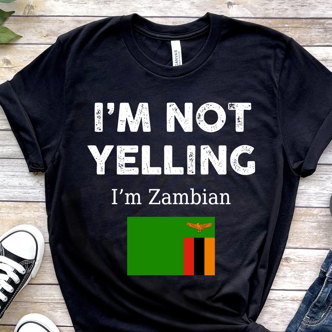 Zambia Shirt Zambian Shirt Zambia Tshirt Zambia Flag Etsy