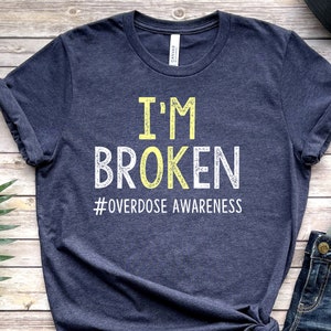 Overdose awareness shirt, overdose ribbon, overdose mom, overdose art, mental health awareness, mental health tshirt