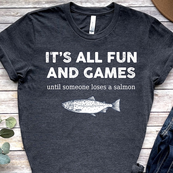 The Autumn Salmon Navy Heather T-Shirt
