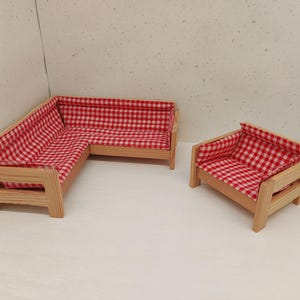 Lundby / Lisa of Denmark original Ecksofa und Sessel