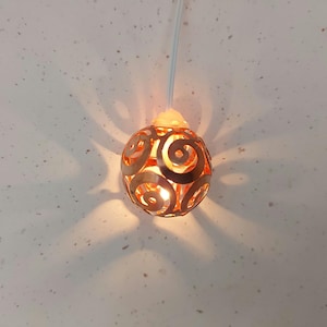 Ceiling lamp for dollhouse, selfmade. 5V suitable for Lundby electrics.