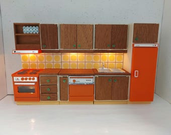 Lundby komplette Küche mit Beleuchtung