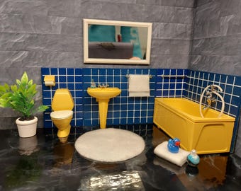バスルーム Lundby オリジナル 3 パーツ アクセサリー付き - Etsy 日本