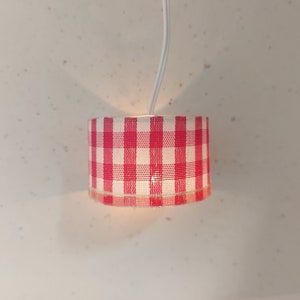 Ceiling lamp for dollhouse, selfmade