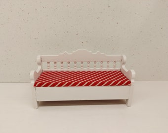 Panchina per casa delle bambole Lundby, scala 1:16