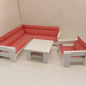 Lundby original corner sofa set