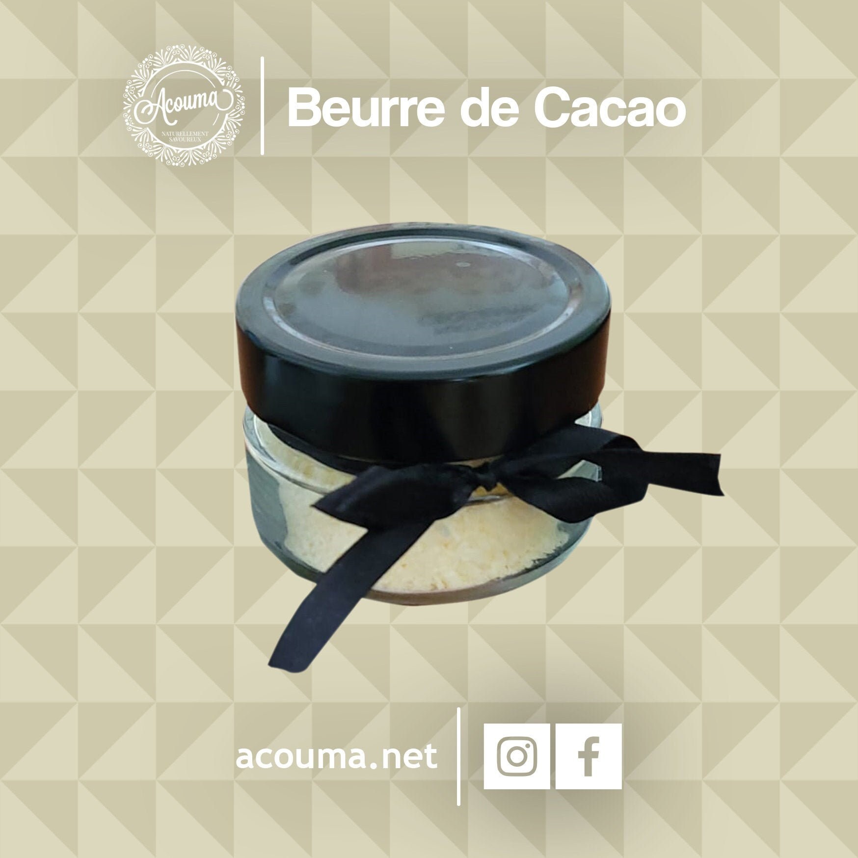 Beurre de Cacao Pure Pression à Froid