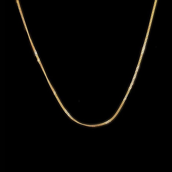 Classic 18ct solid gold 16" Curb Chain