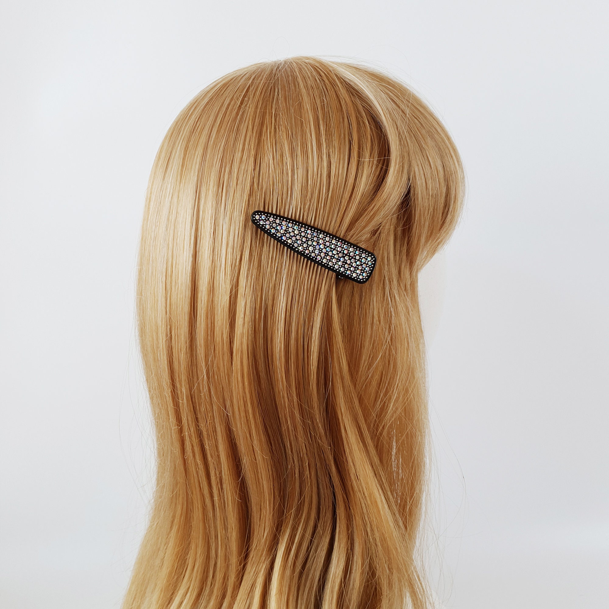 ヘアアクセサリー CLANE LES CLASSQUES CLICHY CLIP LARGE black-clip-l-erickson-