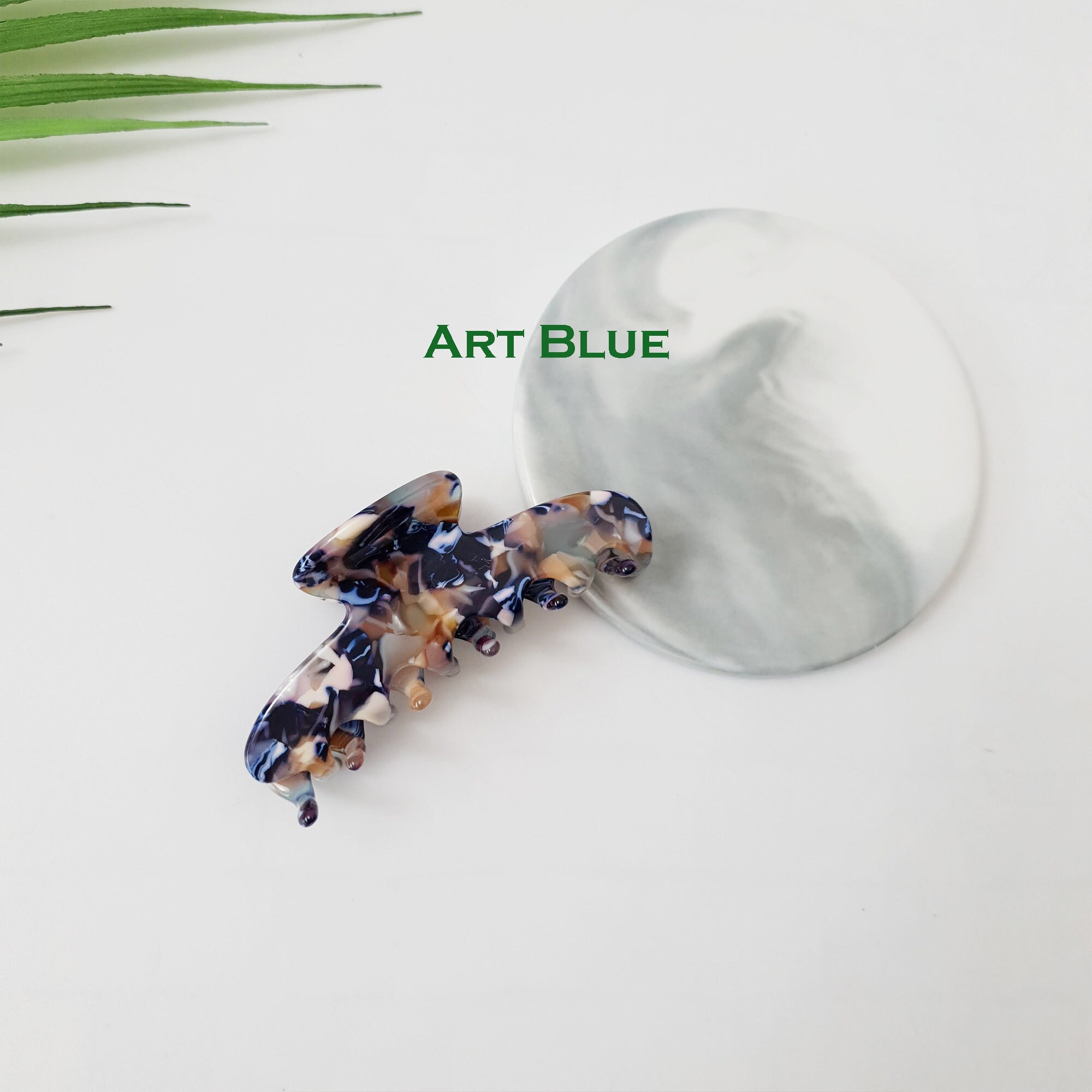 Tortoise Marble Dior Hair Clip / Leopard French Hair Claw / Etsy