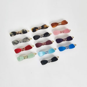 Süße Schleife Extra Mini Bobby Pin (4,5 cm) / Pure Color kleine französische Haarnadel / Haar Accessoire für Frauen / Snap Clip für dünnes Haar