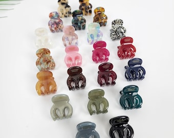 Pure Color Small Hair Claw Clip (0.8 Inch) / Cute French Hair Pin / Hair Accessory for Woman / French Barrette