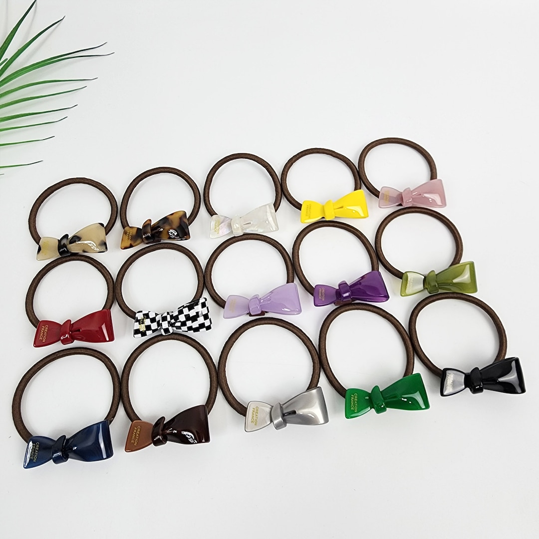 Extra Mini Ribbon Hair Tie 1.6 Inch / Simple Cute Ponytail Holder